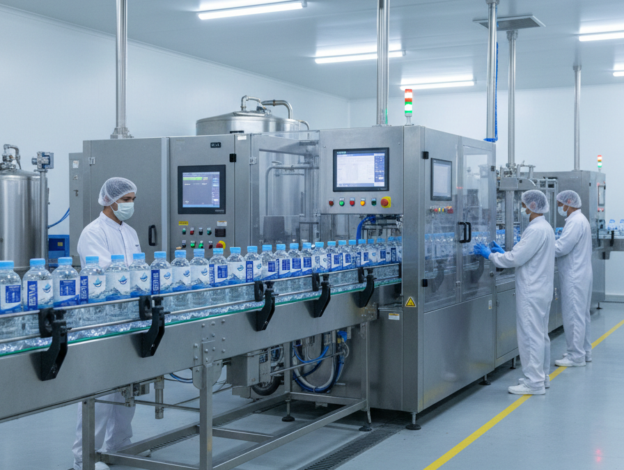 Pabrik Air Mineral dengan Standar Produksi Modern